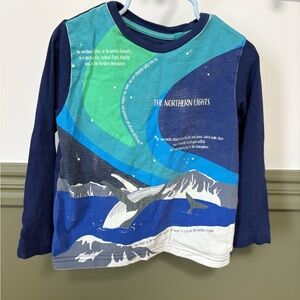 Mini Boden Northern Lights Long Sleeve Shirt